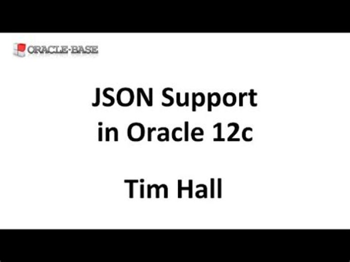 Does Oracle 12c support JSON
