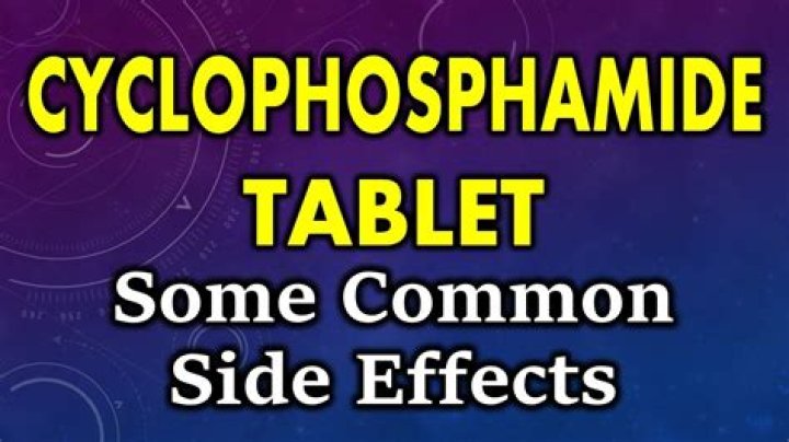 What are the side effects of cyclophosphamide