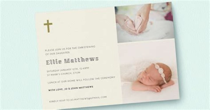 What do you write on a christening invitation