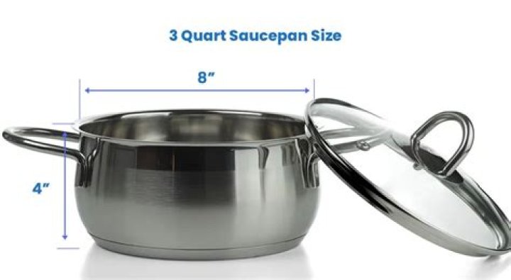 What size is a 3 quart saucepan