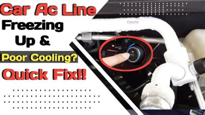 Why is my car AC line freezing up